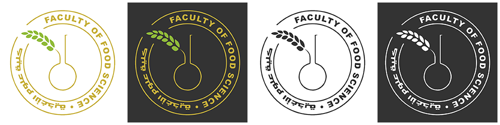 faculty Food  science Al Qasim green golden University logo concept