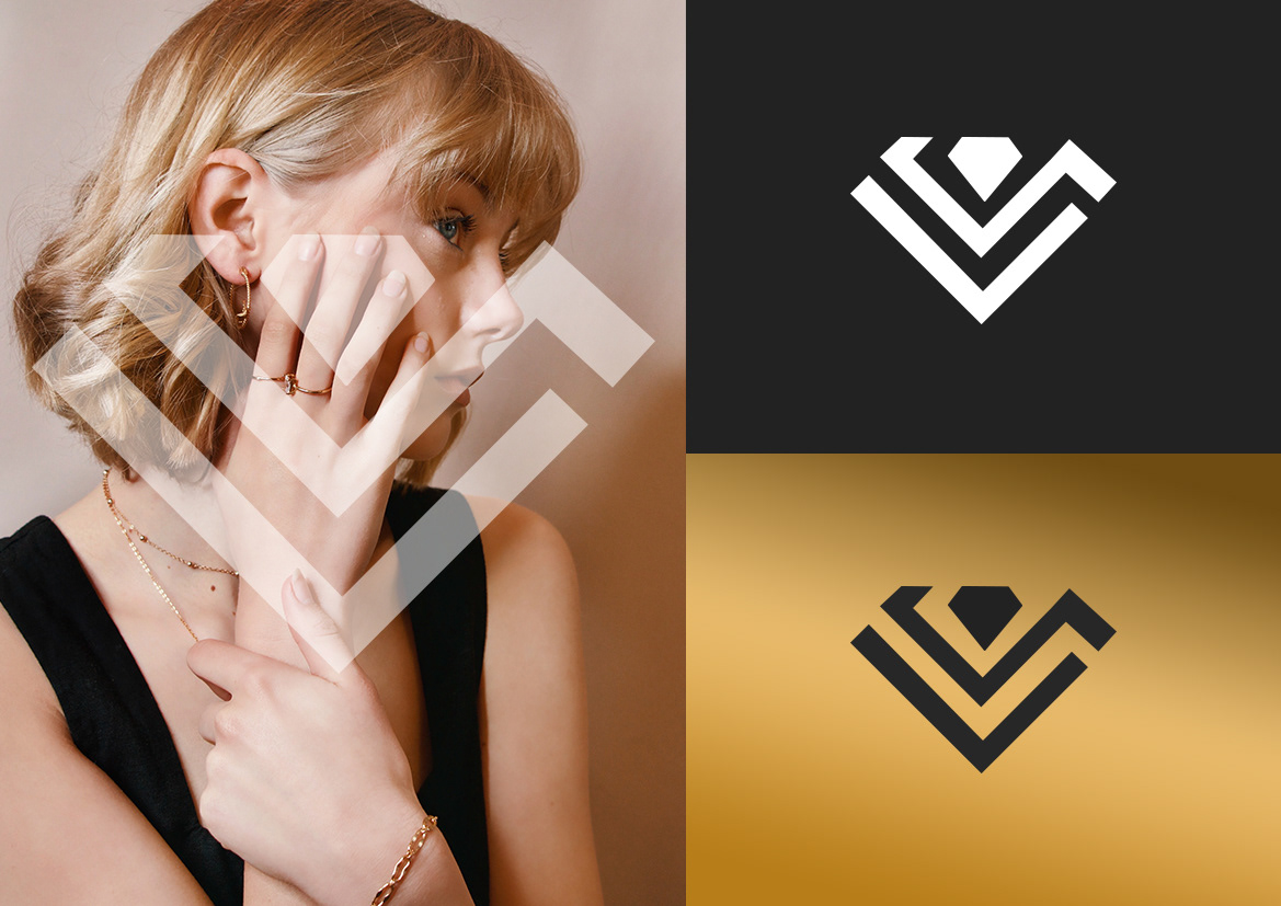 Brand Design brand identity creative identity jewelry logo Logo Design Packaging typography   vector