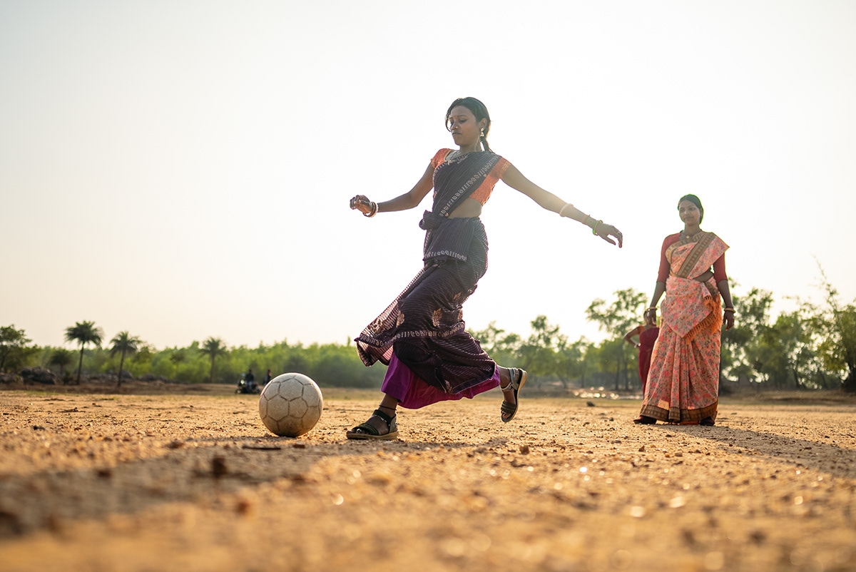 women women empowerment tribe women's day football Jharkhand cinematic Documentary Photography photojournalism  lightroom