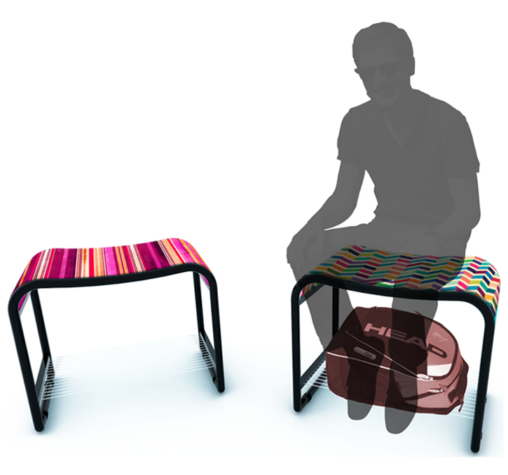 Renders Interior design diseño 3D vIsualisations furniture equipamiento bench youth rosario mobiliario banco Juventud