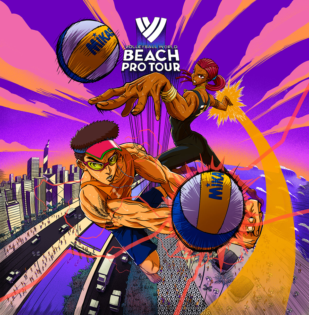 volleyball beach world sports Perspective action power energy