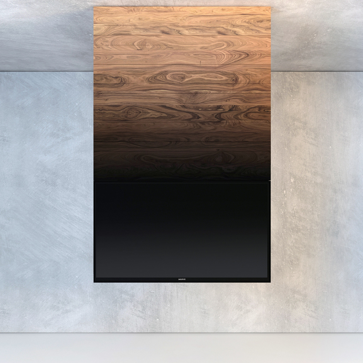 furniture design  industrial design  interior design  milodamalo Porada product design  Sony TV Stand wood minimal