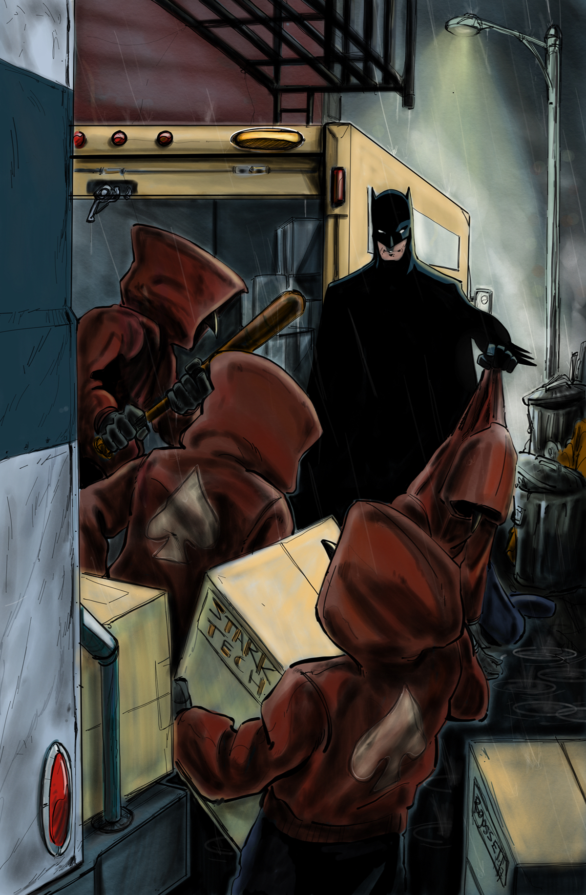 Drawing  ILLUSTRATION  batman comic art