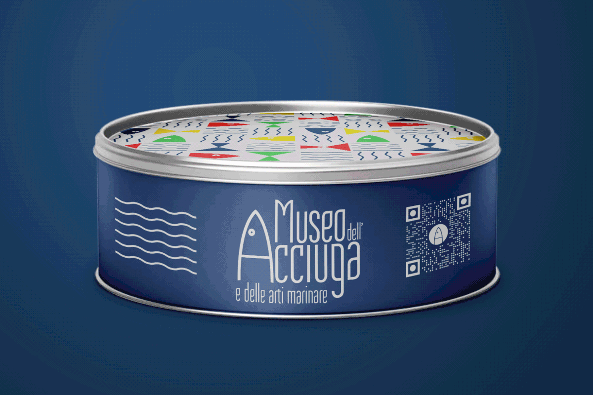 acciuga anchovy aspra branding  fish identità visiva latta latte museo Packaging