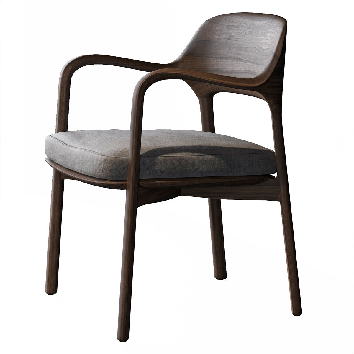 3D 3ds max CGI chair furniture Interior italia Render visualization wood