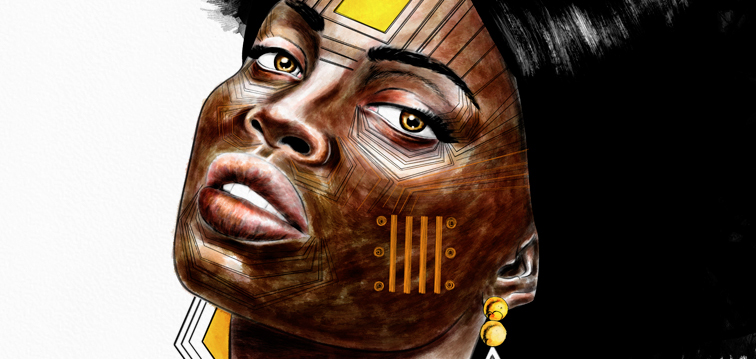 africa ilustracion africa illustration africa women africa mujer africa Turbante tribal geometria geometry