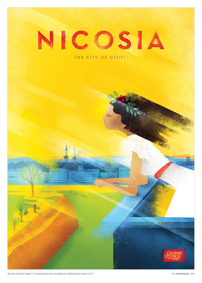 Nicosia cyprus graphic design  Visual Communication poster Poster Design International Exhibition utopia poster exhibition graphic stories