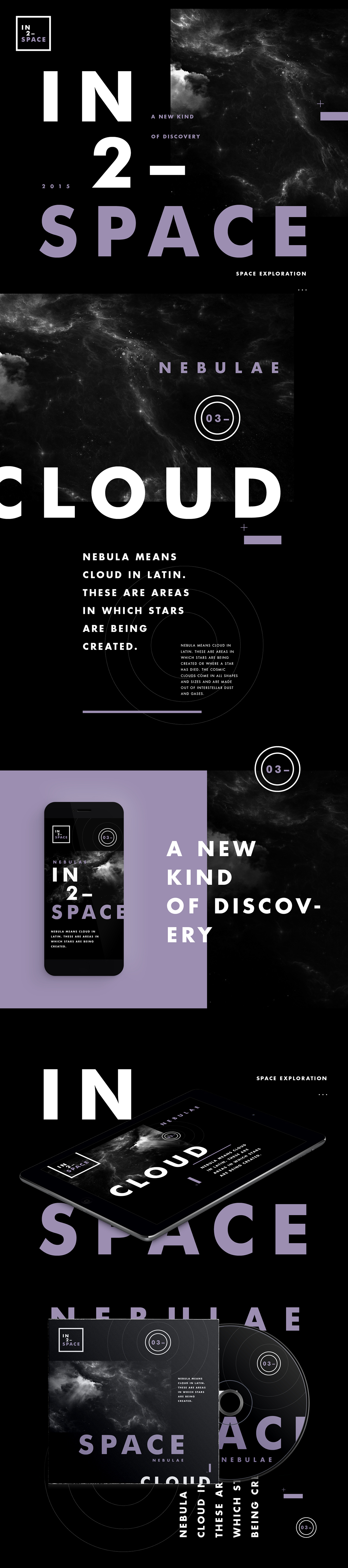 Interface mobile Web planet Space  brand logo identity color clean swiss usa astronaut Comet