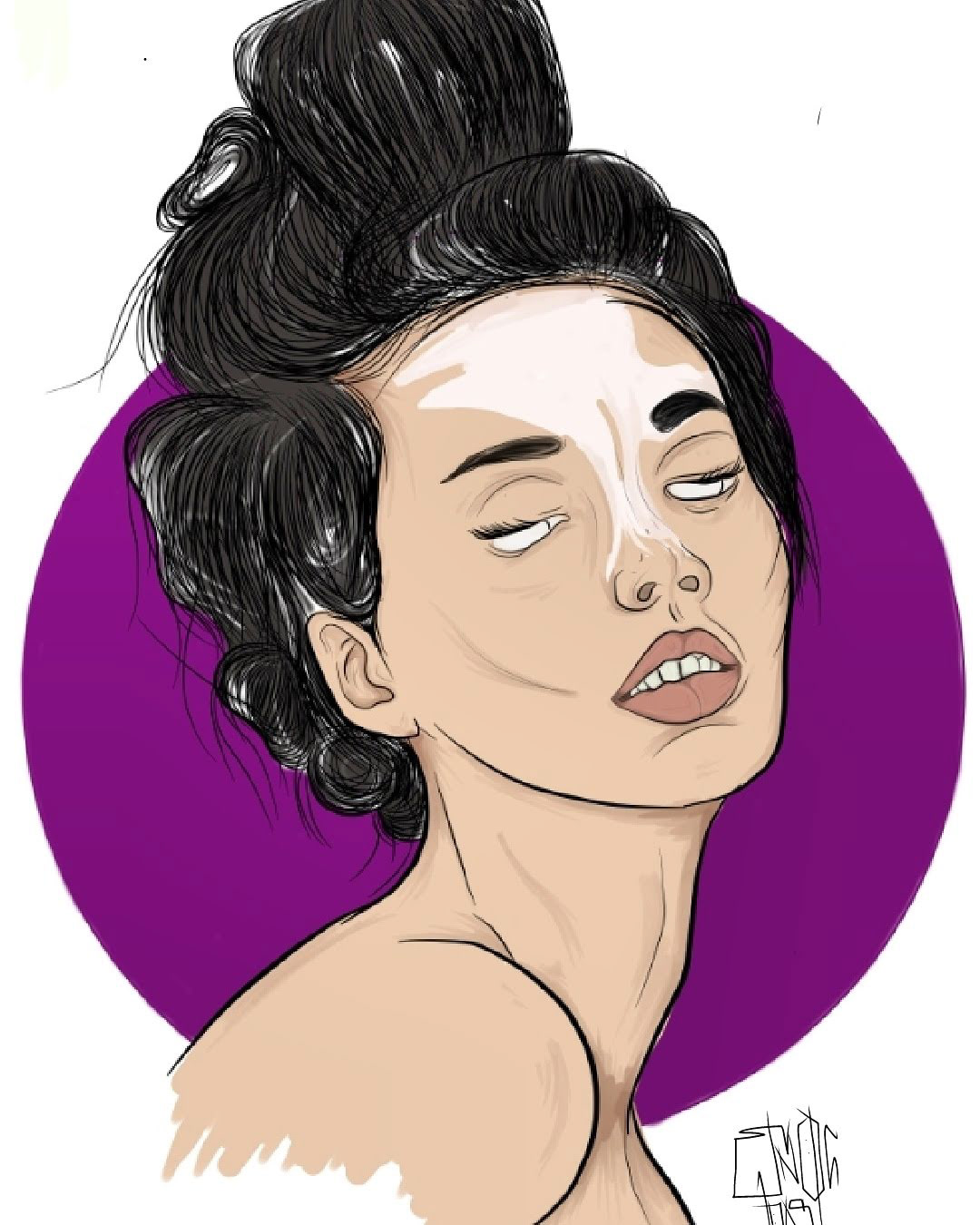 arte artwoman asiatico dibujo digital diseño Drawing  ilustracion ilustrar Mujeres