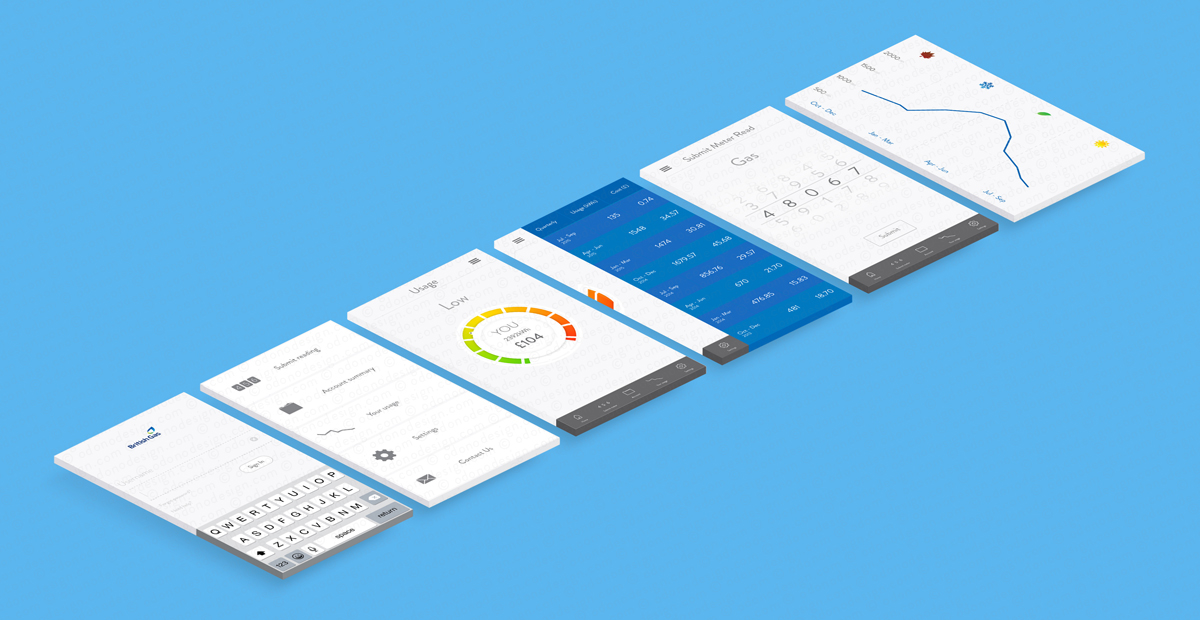 british gas UI interaction meter reading Electricity Usage  ux