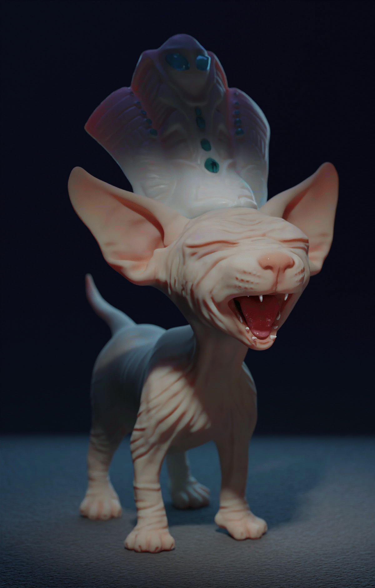 3d art 3D Characters blender 3d Cat sculpting  Zbrush