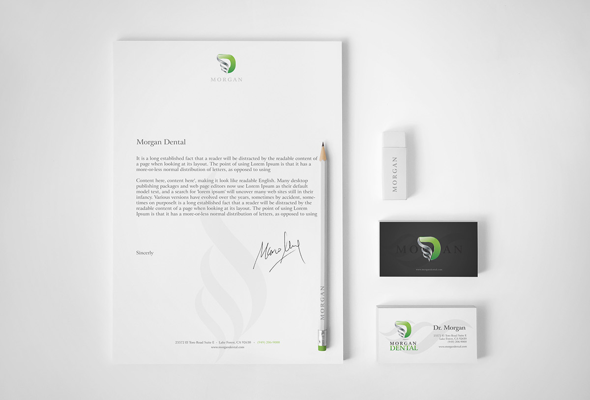 stationary business card print brochure logo Icon medical identity