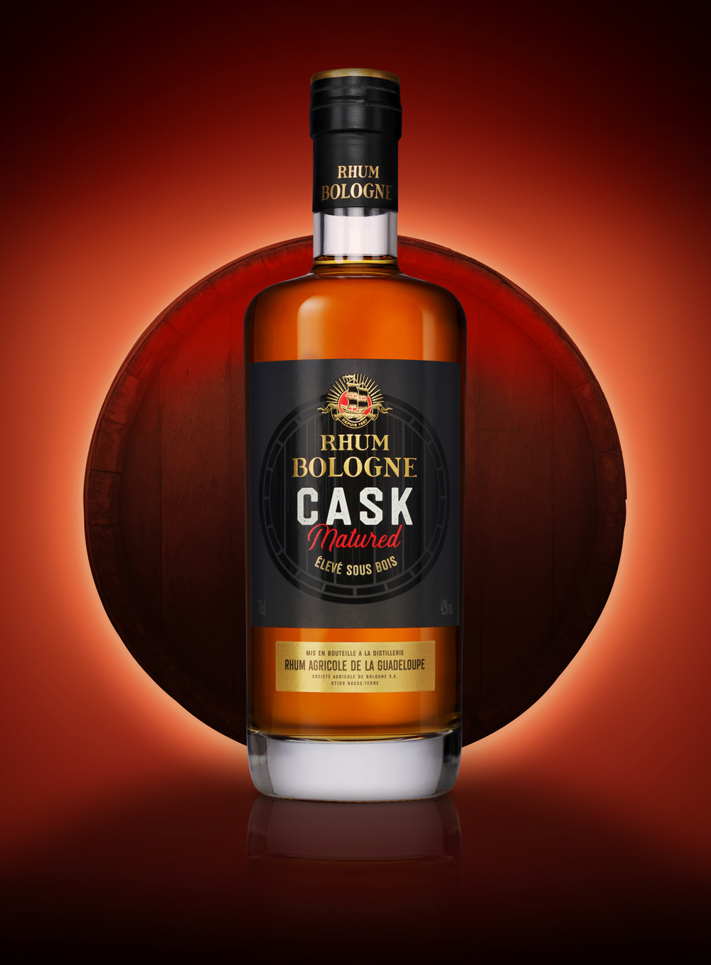 bologne RHUM Rum cask matured authenthic premium Linea spirits valley Cognac barrels