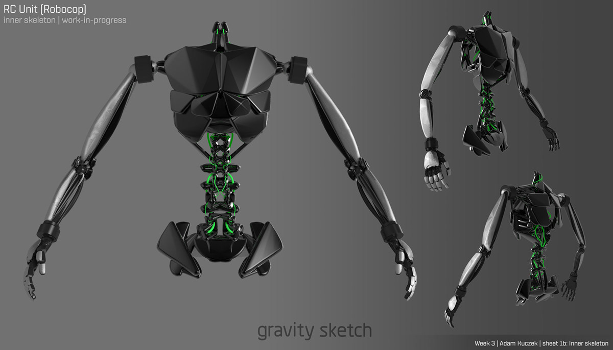 concept art concept design cinematic keyframe robocop Scifi mecha vr gravity sketch art direction 