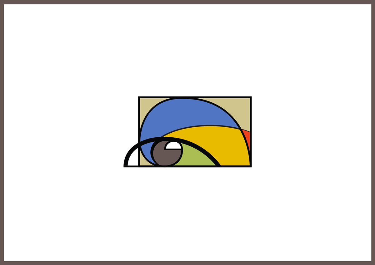 Adobe Portfolio eye vision logo branding  Vitruve Golden Ratio art line johann goutard