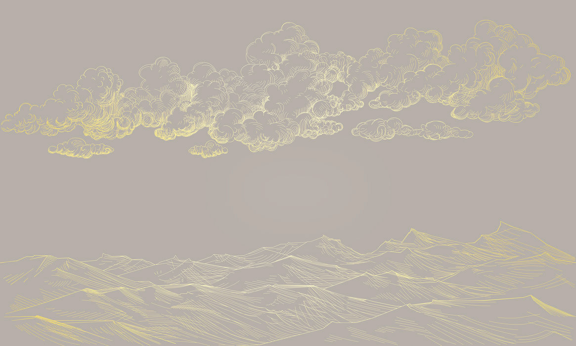 Nature clouds mountains art & desing ILLUSTRATION  pencil drawings wallpapper