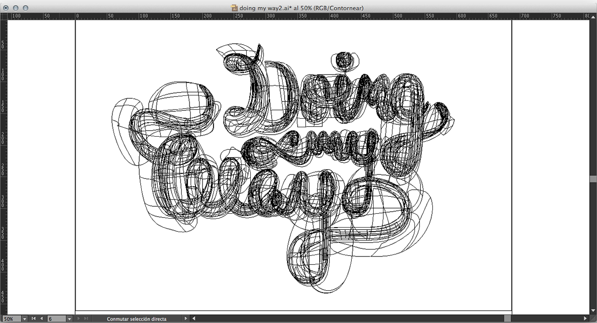 lettering fluor Promotion type gradient mesh Illustrator vector barcelona