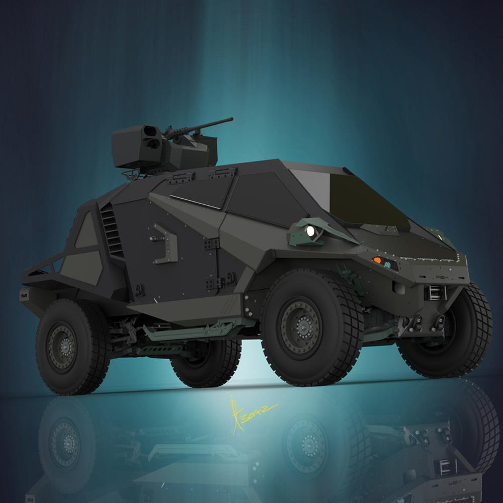 Automotive design military car vehicle off road