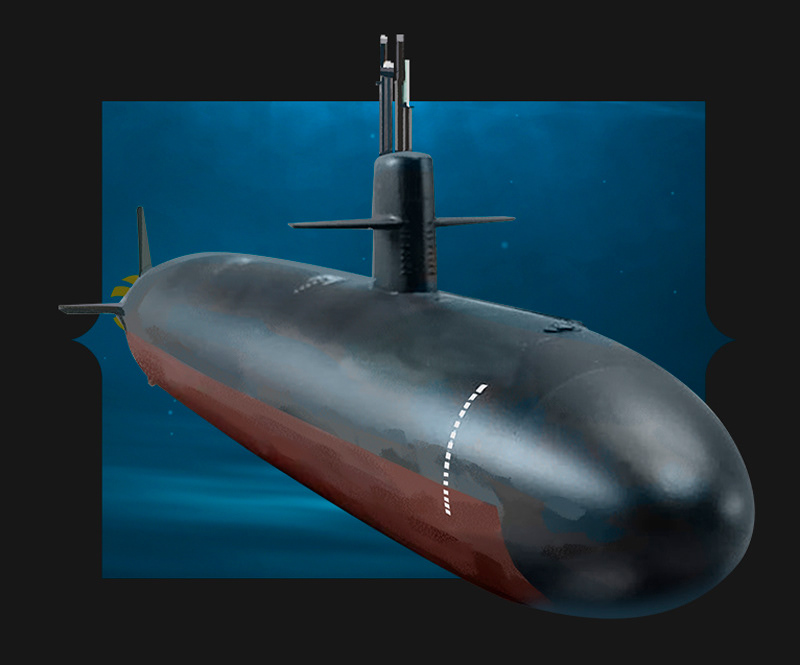Coldwar Digital Art  Drawing  ILLUSTRATION  navy Ocean submarine underwater