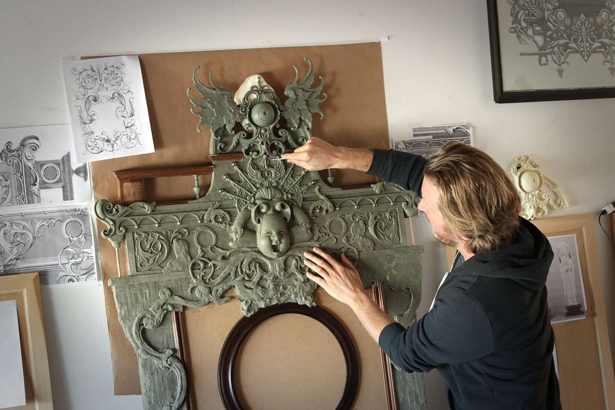 clay frame Joe Fenton making of film ornate design  process video sculpture