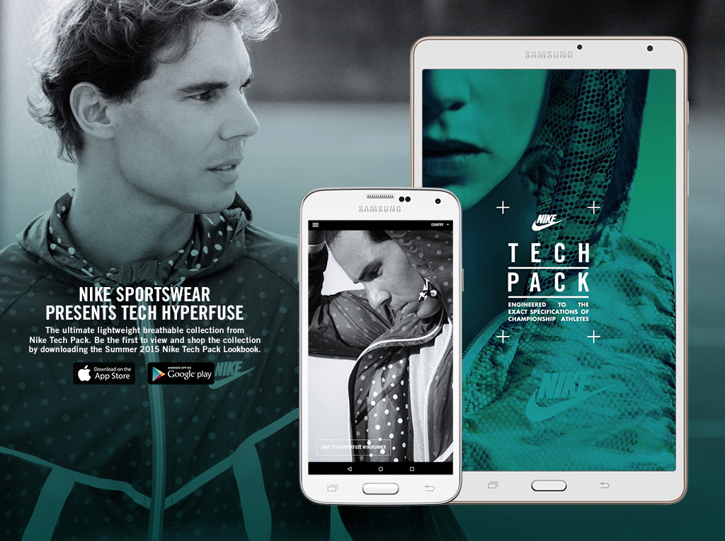 Nike Sportswear tech sport Lookbook digital campaign