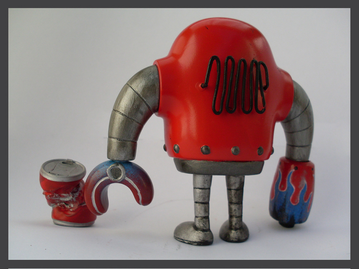 Sketchbot vinyl Custom toy Kidrobot Munny