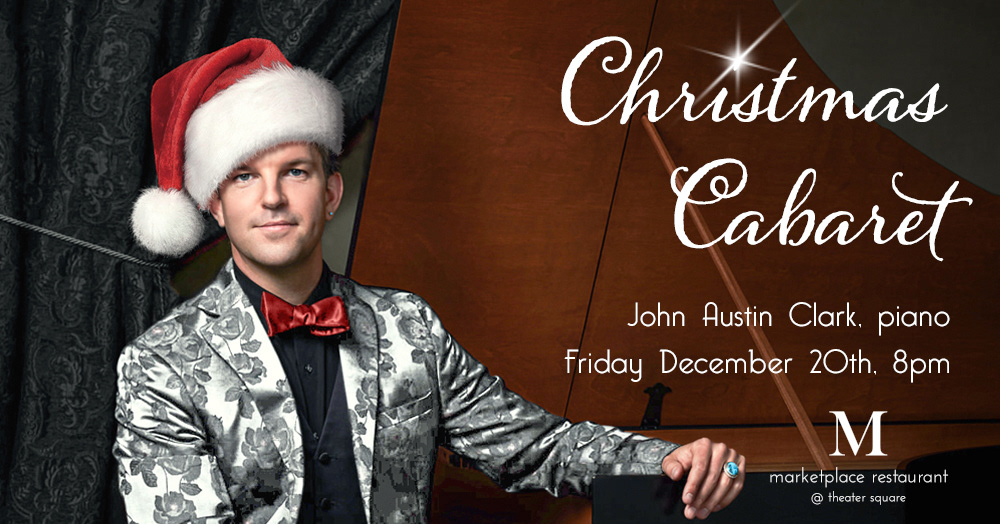 Christmas cabaret Poster Design social media holidays music event harpsichord media assets
