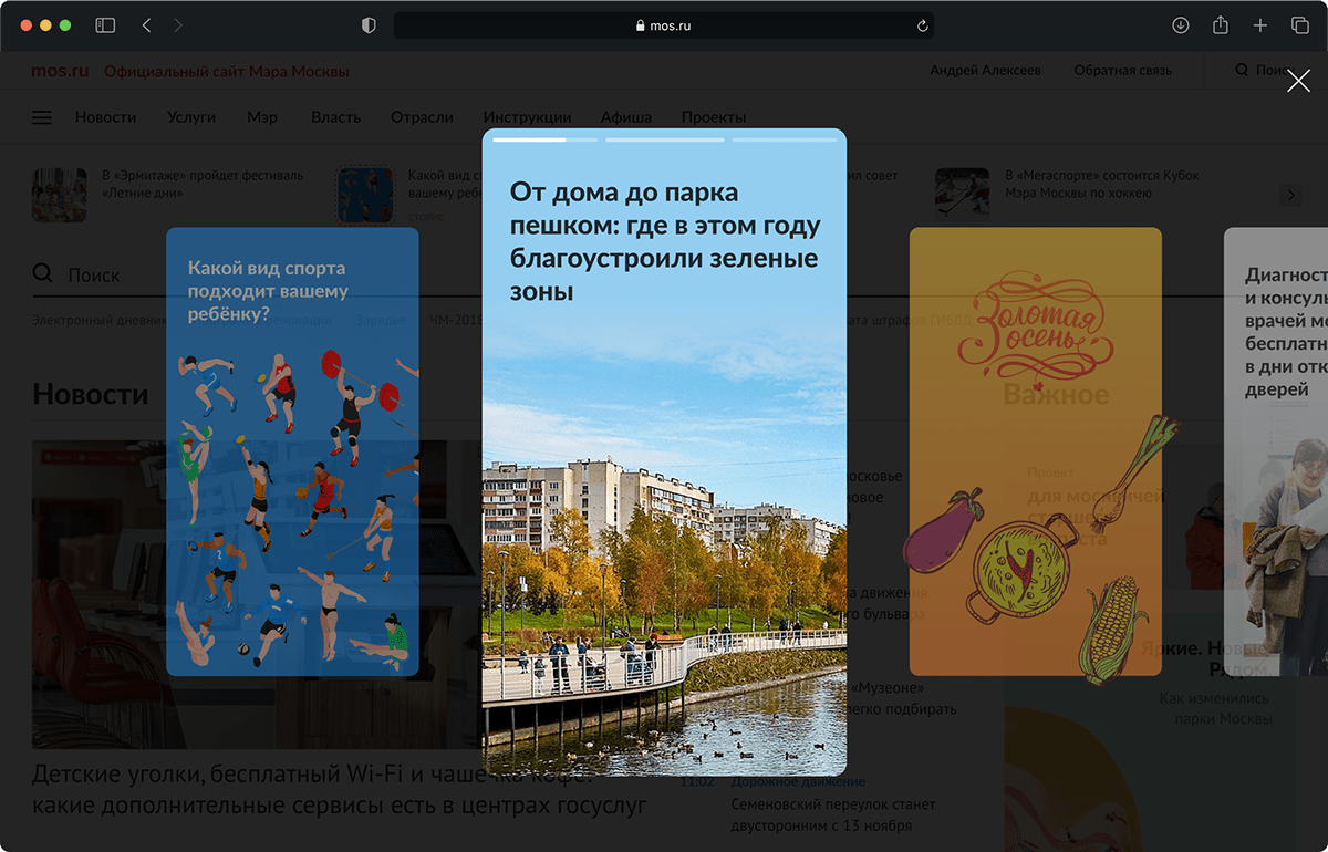 digital Government interfaces Mos.ru Moscow redesign UI ux Web