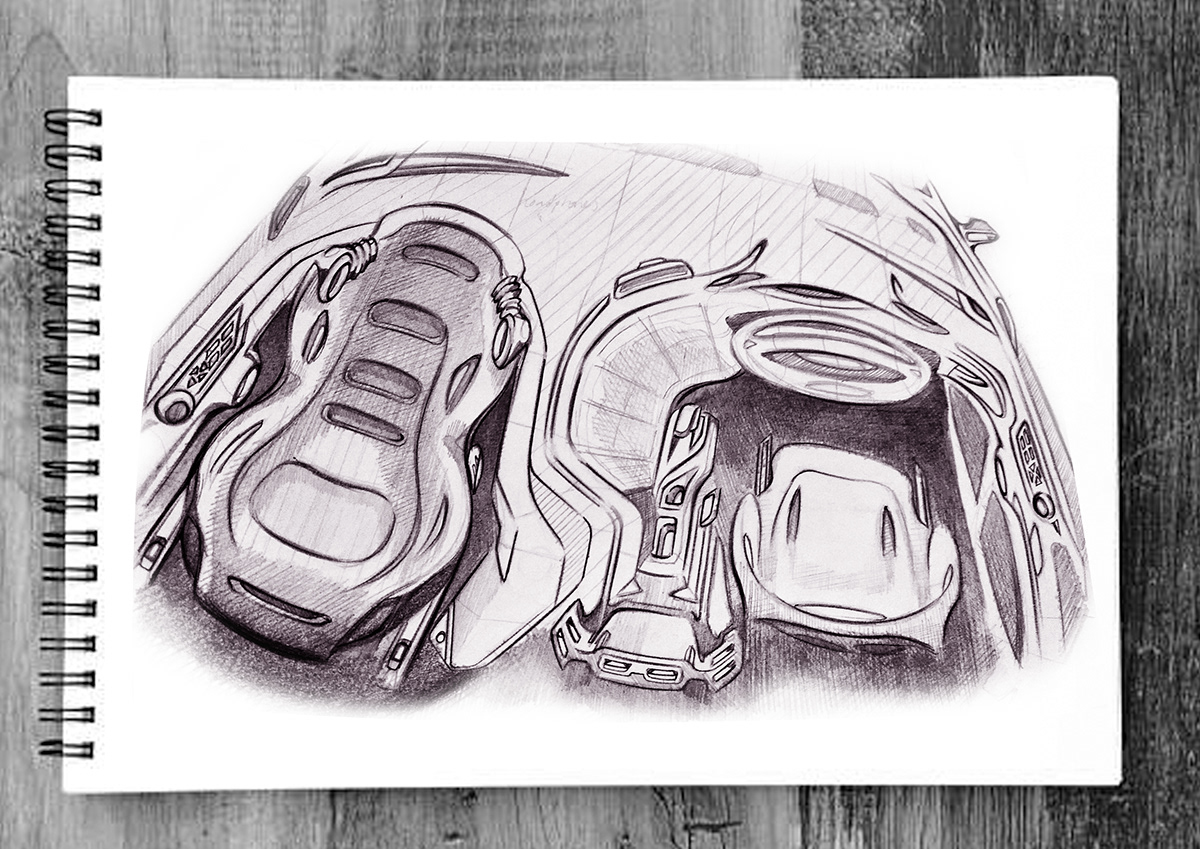 Autonomous interior design  cmf Car Interior doodles FormTrends simkom illustrations conceptual car Interior design