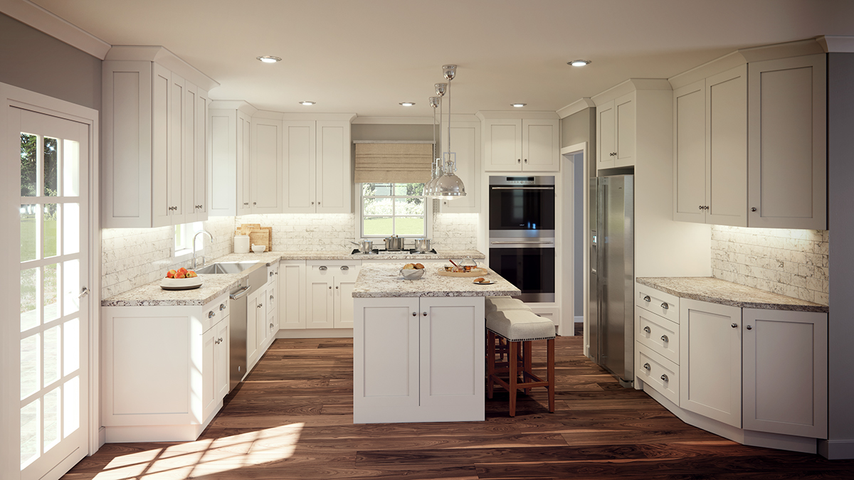 3D-rendering   interior design  kitchen Cabinets kitchen design