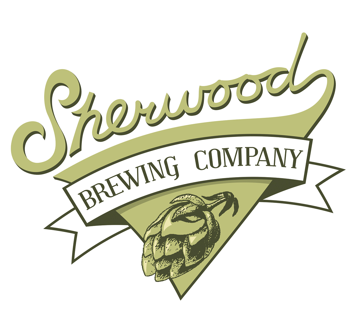 beer brewery sherwood ebroidery logo pinup vector mallet chef menu