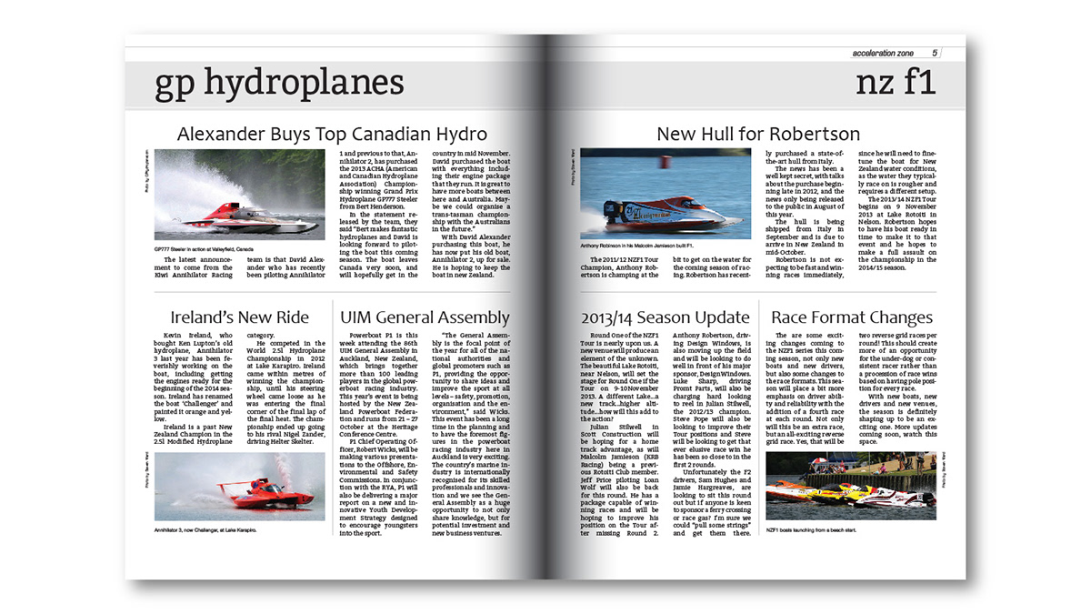 magazine Motorsport Hydroplane boat watersport v8 GRAND PRIX