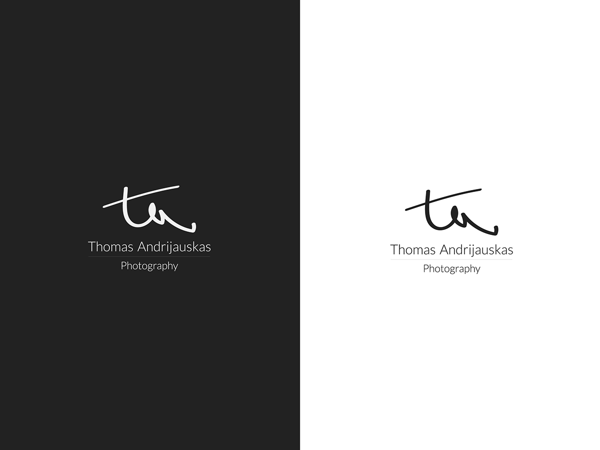 black and white minimal logotypes photographer identity logo b&w Photography 