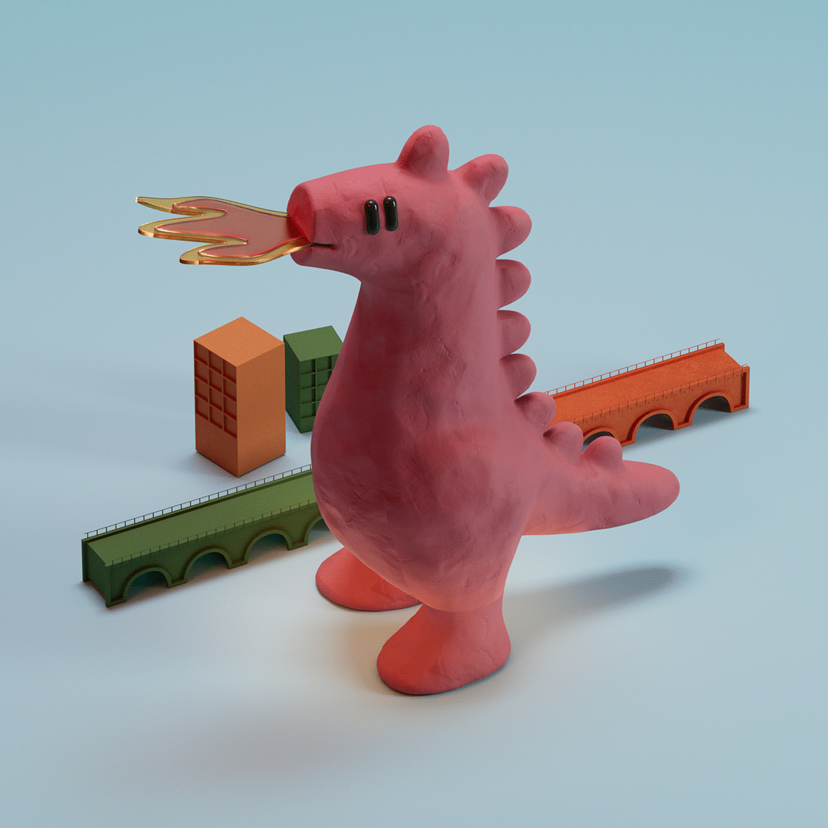 art digital illustration Character design  artwork Digital Art  cartoon cute Dinosaur Dino Character