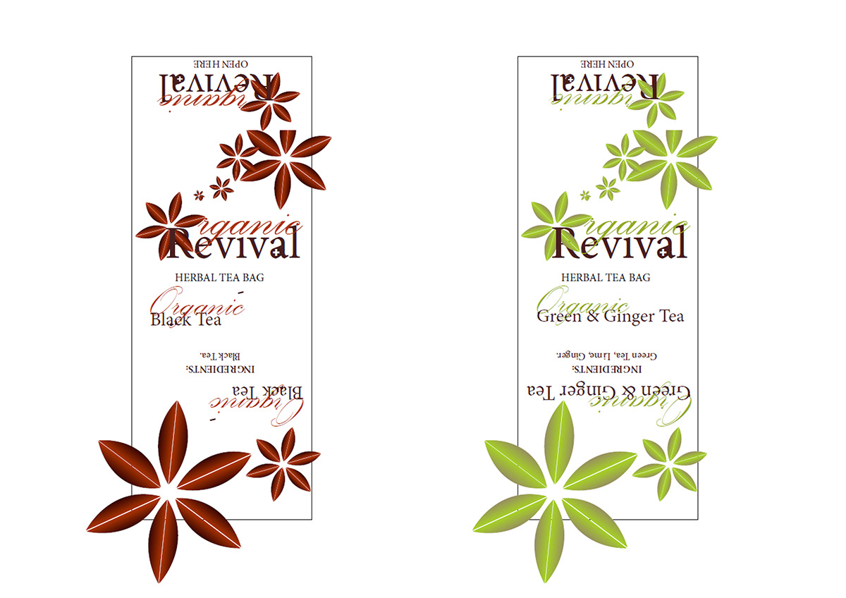 tea Tea Packaging organic organic revival