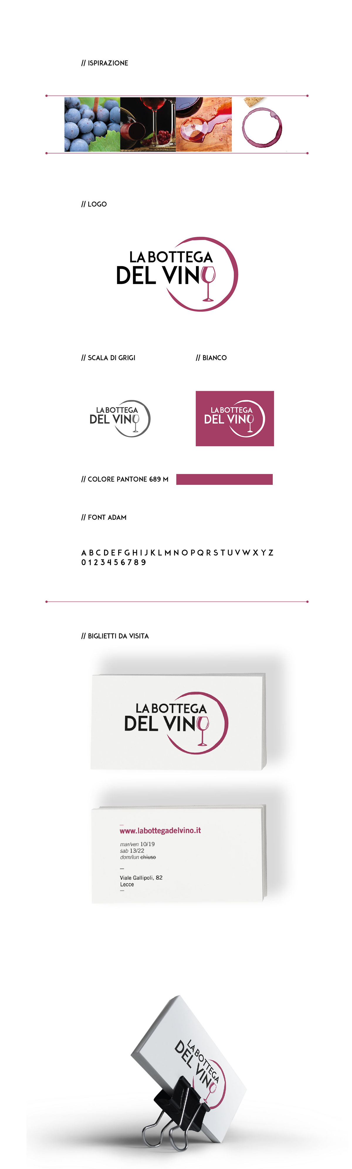 wine vino enoteca bottega logo