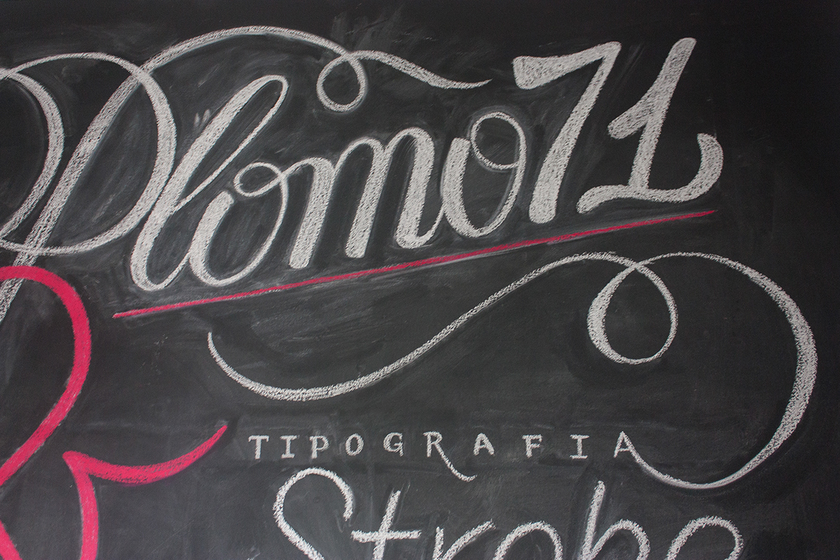 caligrafia tipografia handmade Chalkboard time-lapse seltonmusic type lovers  ampersand lettering plomo71 coletivo GIZ tiza pizarrón