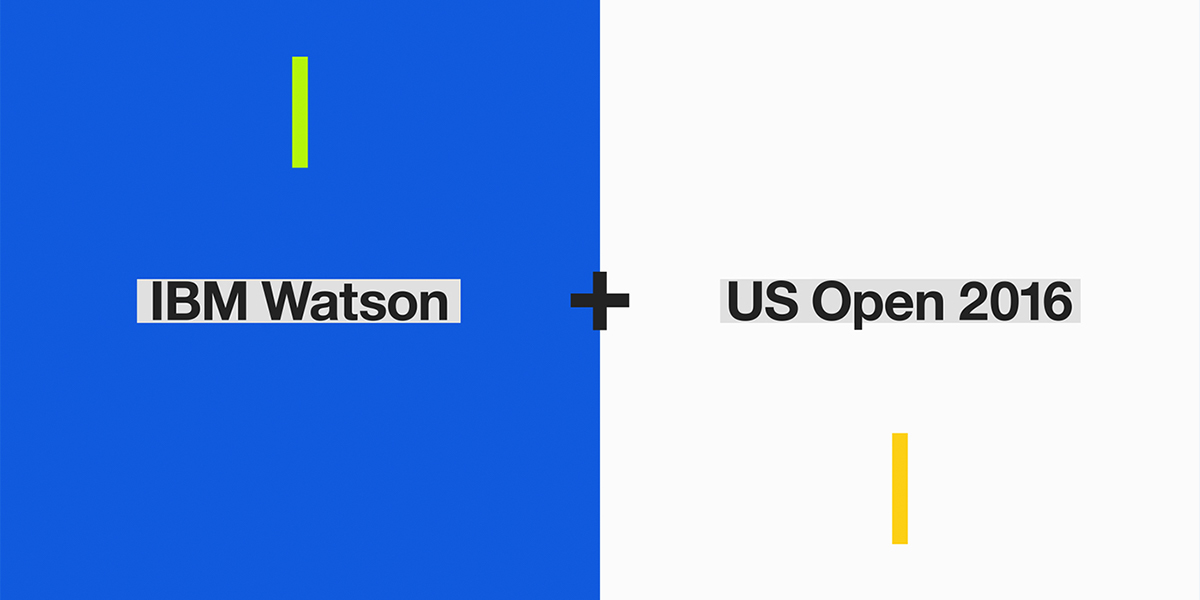 IBM us open tennis Data visualization animation  motion 3D 2D neon