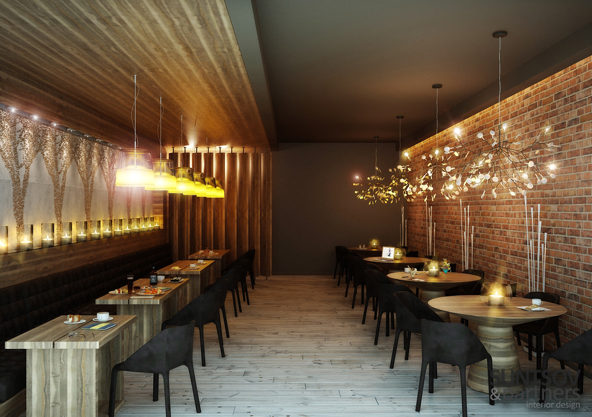 wood HORECA commercial design restaurant cafe design Interior concept ecostyle Modern Style
