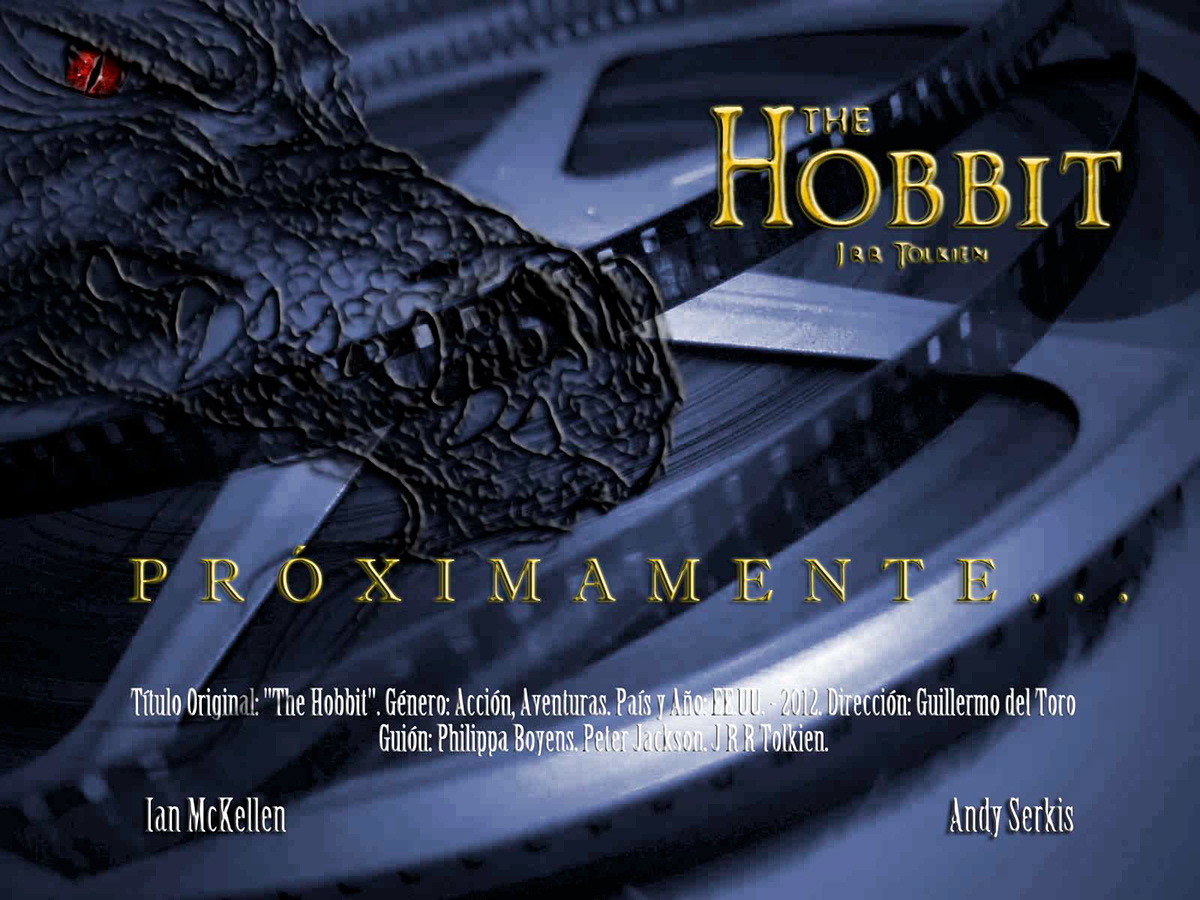 erune EL HOBBIT  hobbit carteles Propuesta Imaginario Montaje photoshop libro referência diseño