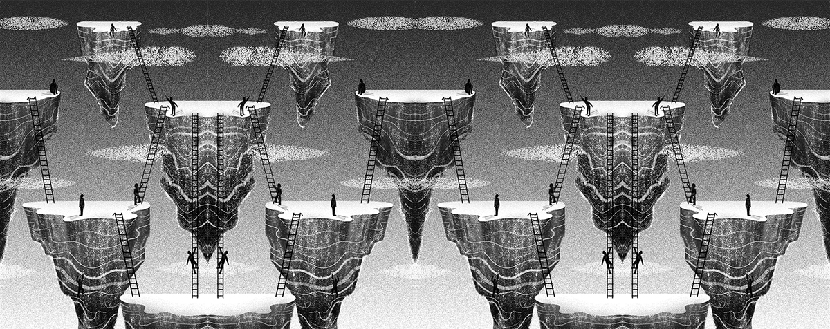 climbing rocks black and white greyscale network SKY ladders
