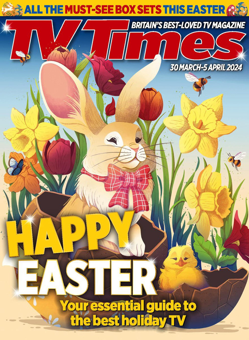 Easter bunny editorial characters Magazine Cover cute