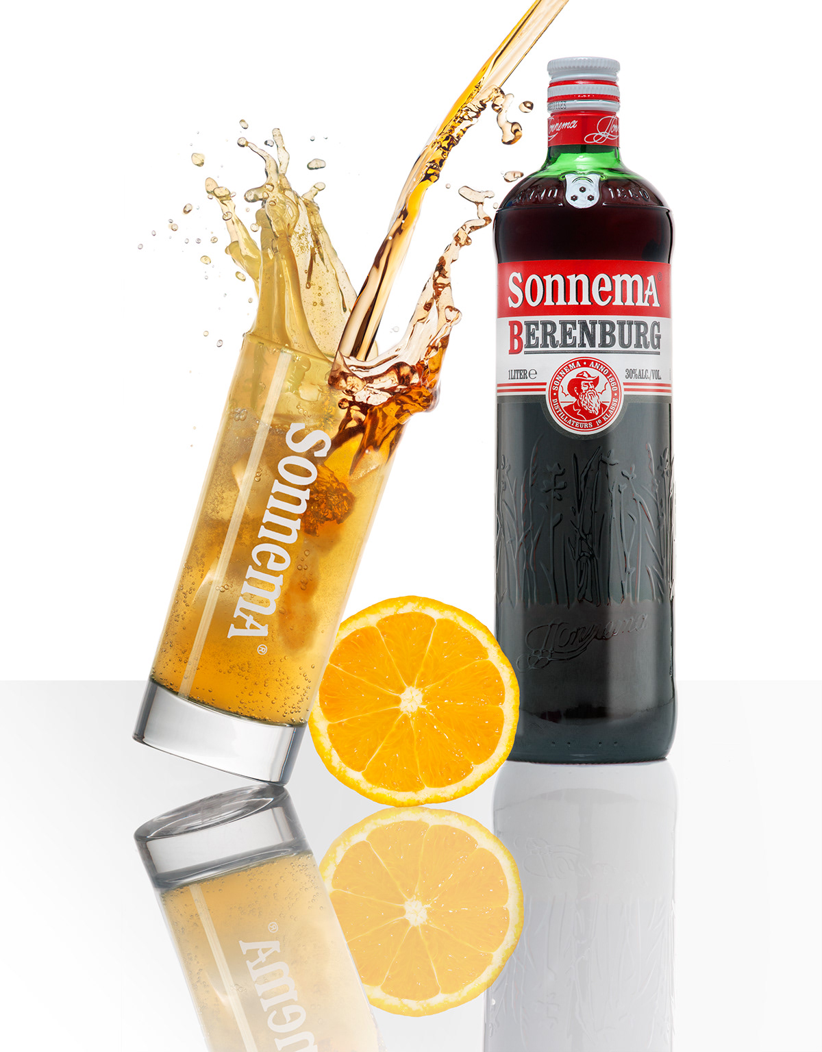 Sonnema Berenburg splash beverage 7Up cola Liquid