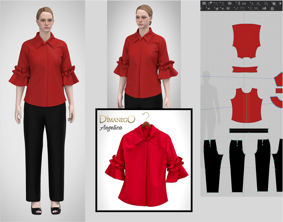 Clothing fashion design apparel Clo3d digital fashion 3D Clothing virtual fashion 3d design pattern making Garment Construction