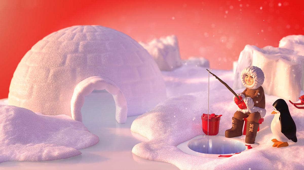 Coca Cola 3D animation  motion coke drink ice cold cola commercial