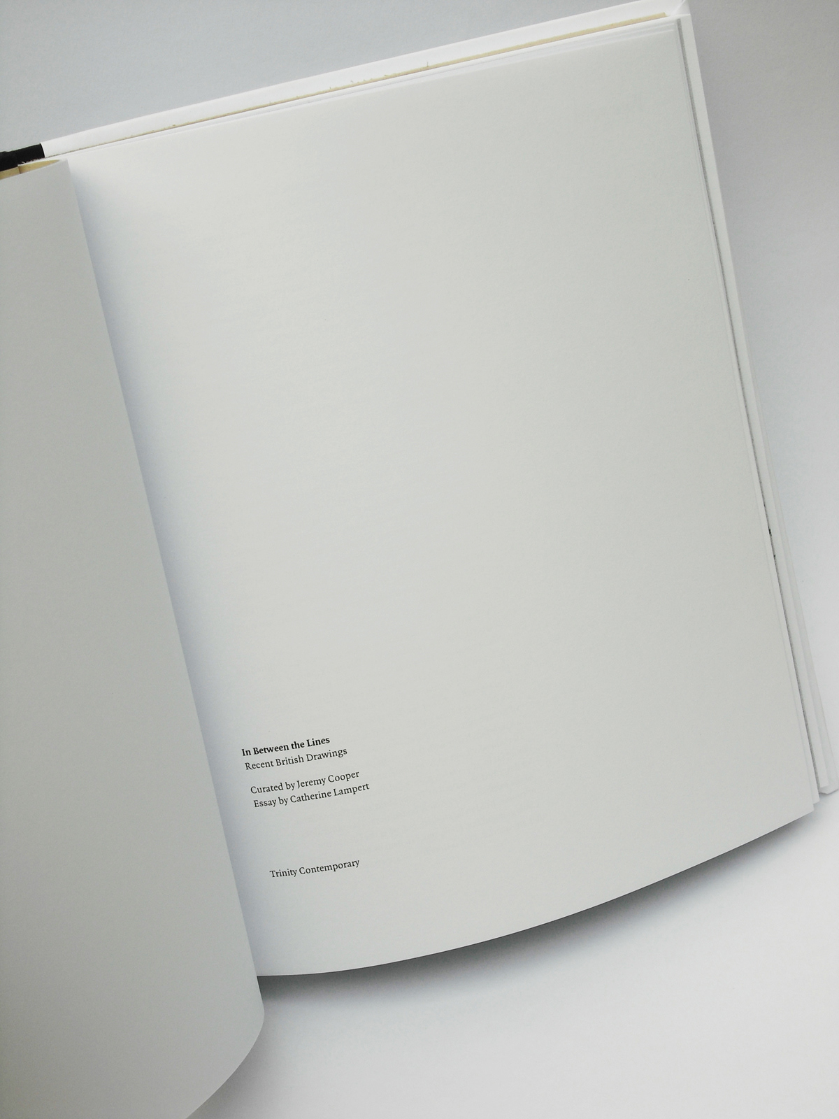 Minimalism Whitespace Catalogue book design silence Suspension
