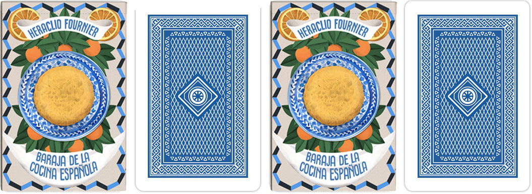 Baraja card game cocina españa Food  ILLUSTRATION  Playing Cards spain spanish spielkarten