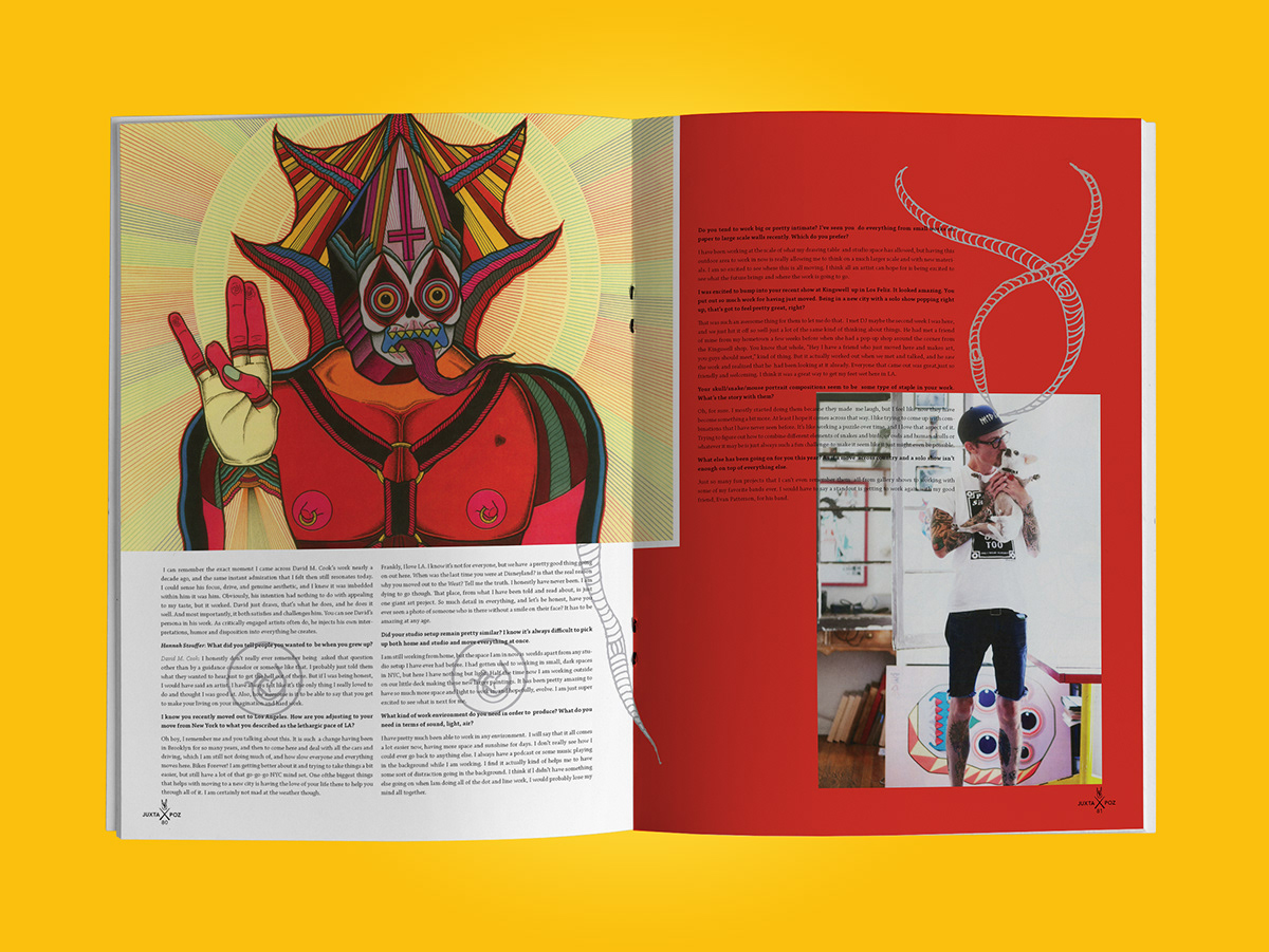 design graphic image magazine spread Layout