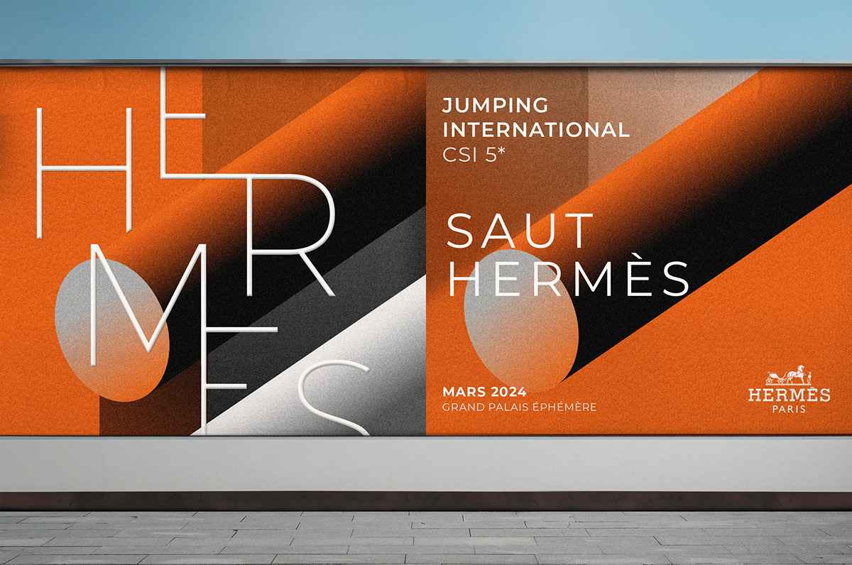 hermes cheval orange Event minimal identity geometric luxury