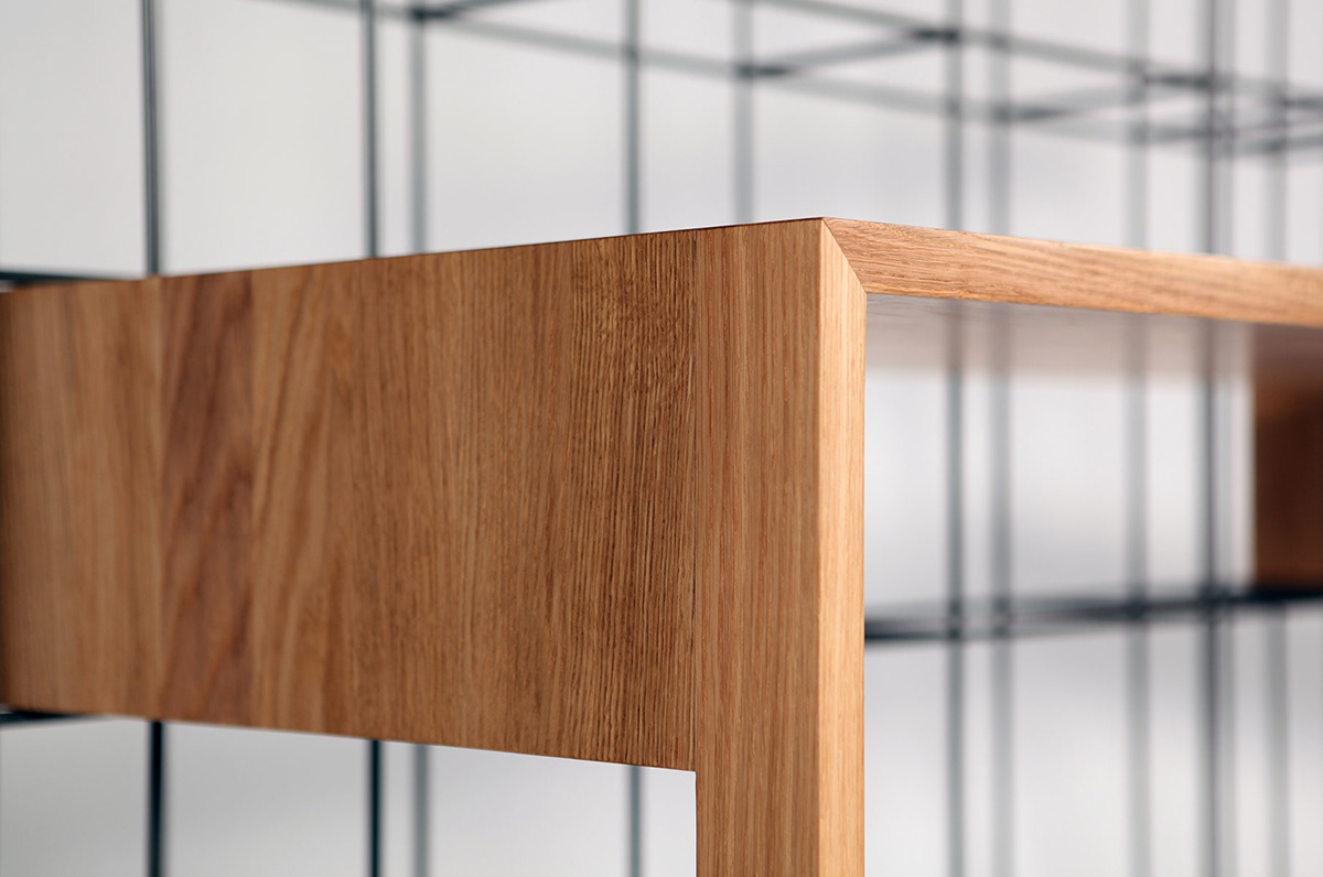design desk eiche homeoffice interiordesign möbeldesign produkdesign regal schreibtisch Shelf